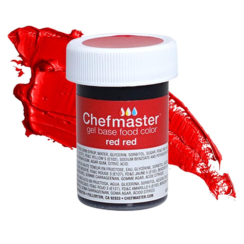 Chefmaster Red Red Gel Food Coloring | Vibrant Color | Professional-Grade Dye For Icing, Frosting, Fondant | Baking & Decorating
