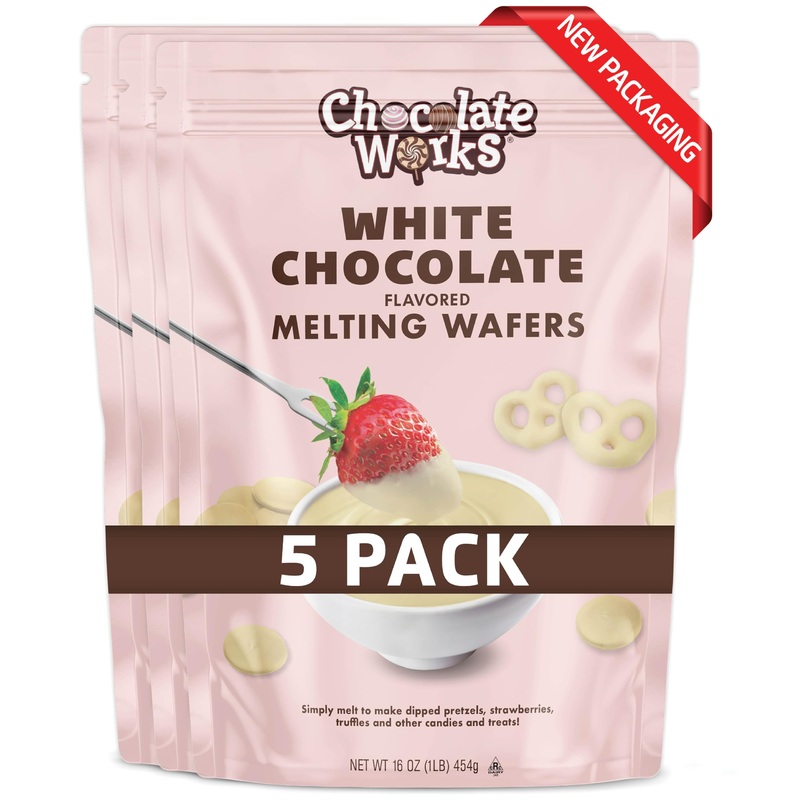Chocolate Works Melting Chocolate Parent (1.0 Lb (Pack Of 5), White Chocolate)