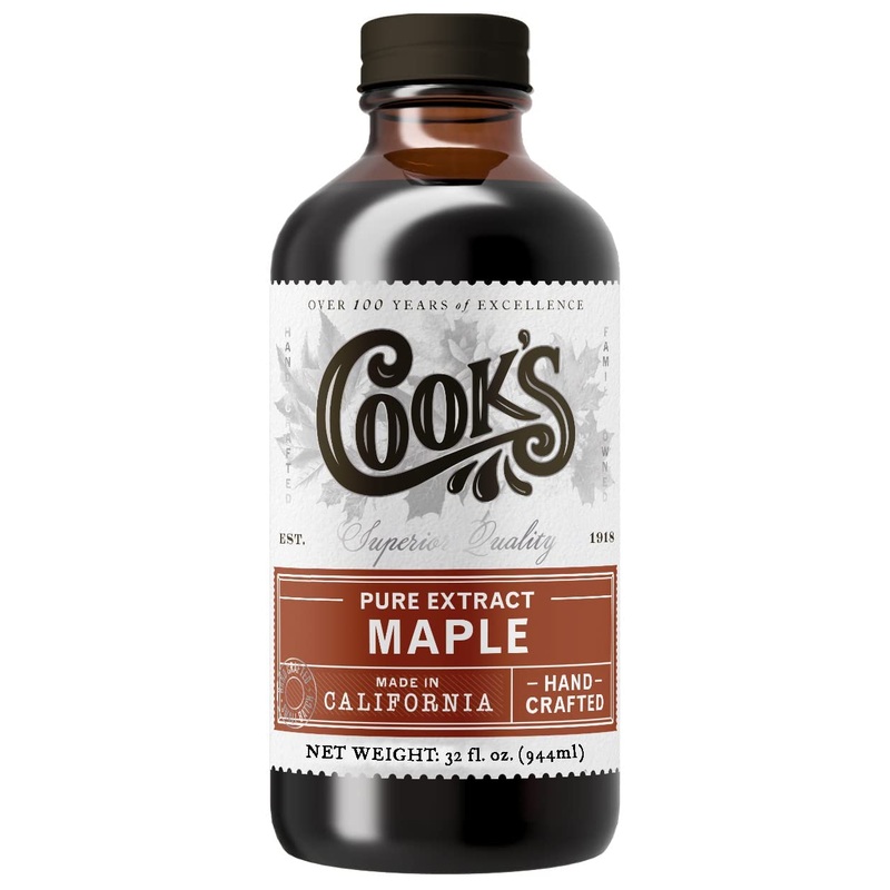 Cook’S, Pure Maple Extract, All Natural Premium Maple Sap From Vermont’S Finest Maple Trees, 32 Oz