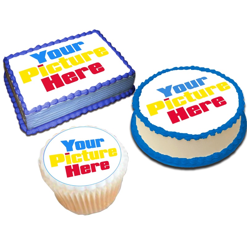 Custom Edible Cake Image Personalized Make Your Own Cake Toppers 1/4 8 X 11 Inches Birthday Cake Topper