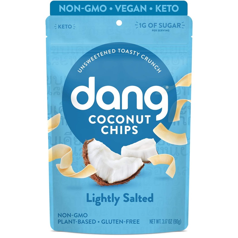 Dang Toasted Coconut Chips | Vegan, Gluten Free, Non Gmo, Healthy Snacks Made With Whole Foods (Lightly Salted, Unsweetened, 3.1