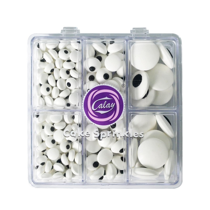 Edible Eyes Candy Eyeballs Sprinkles For Cake Decorating, Mix Sizes Eyeballs For Cupcake Cookie Toppings, Edible Halloween Sprin