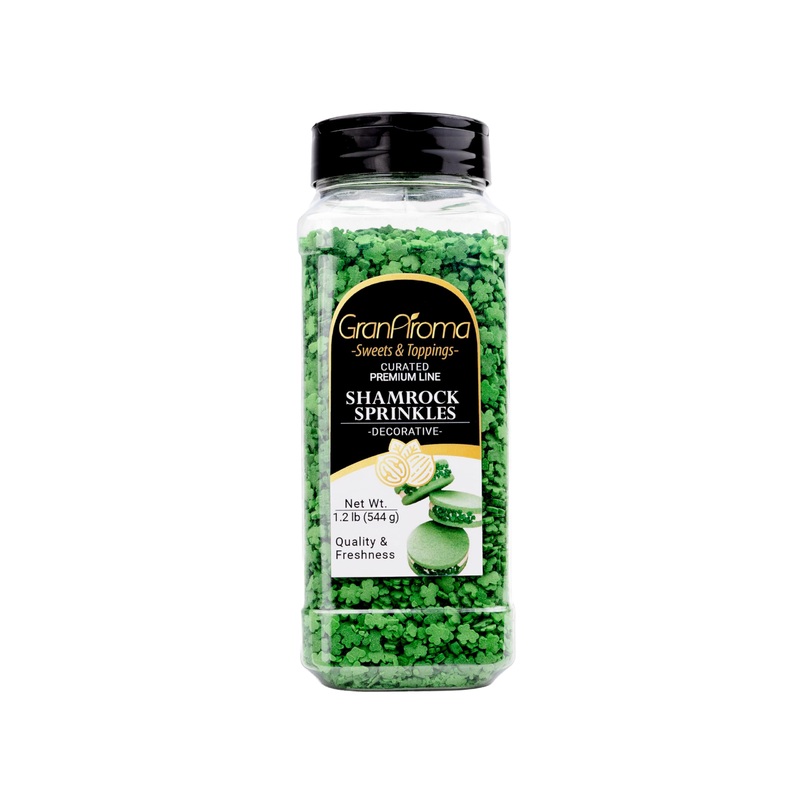 Granaroma Shamrock Sprinkles, Decorative, St. Patrick’S Day, Fun Shapes (1.2 Pound)