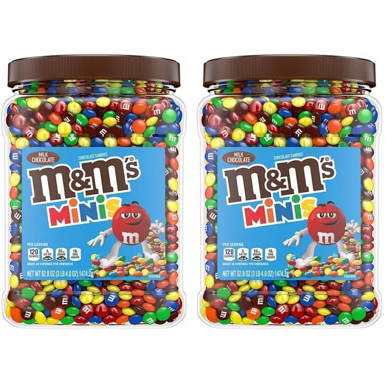 M&M S (Mini 3 Lbs Bulk (2 Pack, Chocolate)
