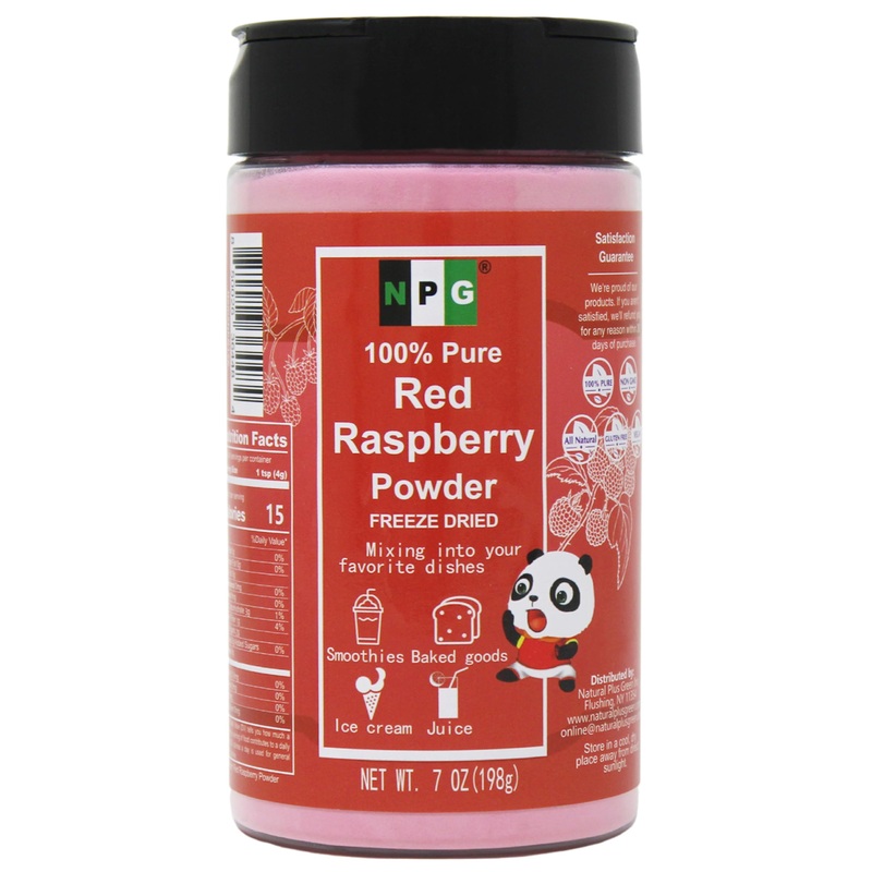 Npg Freeze Dried Red Raspberry Juice Powder 7 Oz, Seedless Fine Superfood Powder For Flavoring, Coloring, Baking, Smoothies, Pur