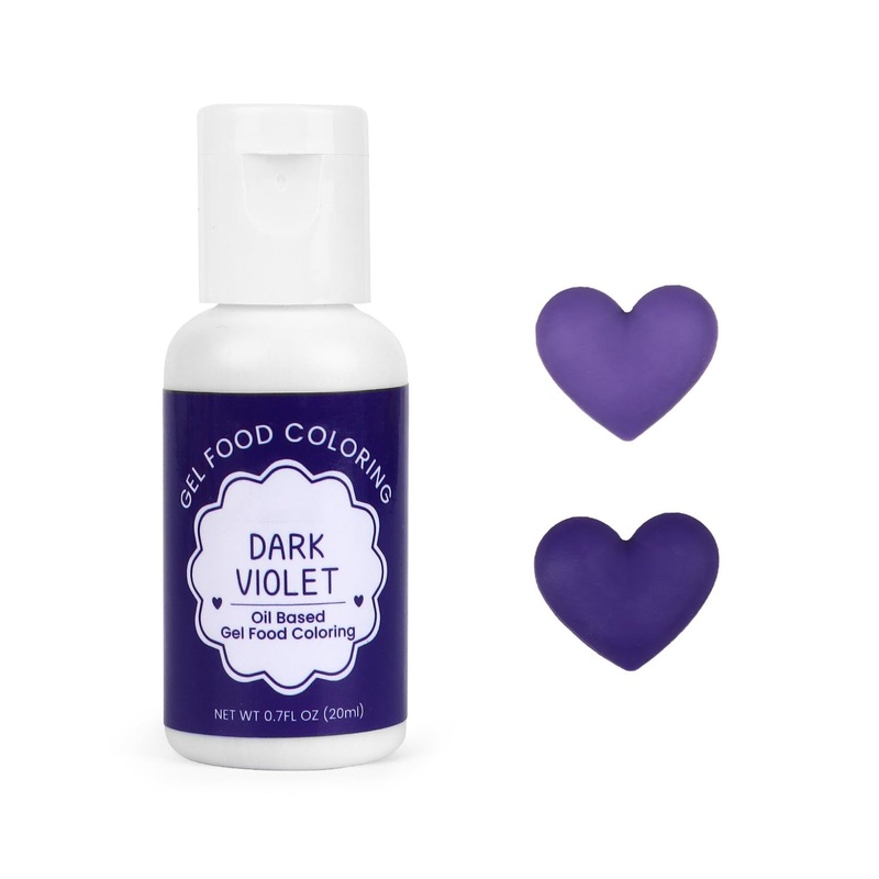 Oil Based Food Coloring For Chocolate, 20Ml Edible Violet Oil Based Food Coloring Gel For Cake Decorating, Sugar, Candy Melts, B