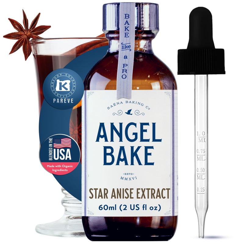 Pure Star Anise Extract For Baking And Mixology – Culinary Aromatics, Kosher, Keto Friendly, Vegan, Gluten-Free For Cooking, Des