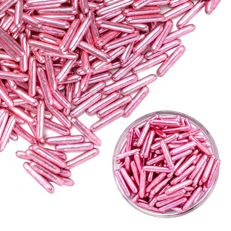 Rose Gold Rods Sprinkles, Edible Sugar Sprinkles, Sprinkles For Cupcake Decorating, Donut, Cake Decorations, Ice Cream, Wedding