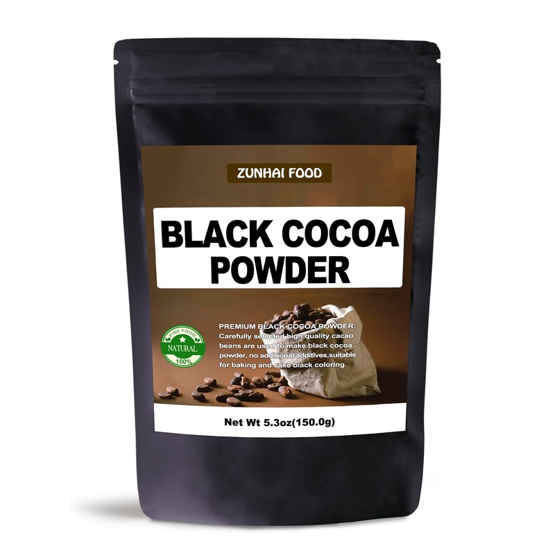 Zunhai Food Premium Black Cocoa Powder, 5.3 Ounces – Rich Flavor, Ideal for Baking and Cooking