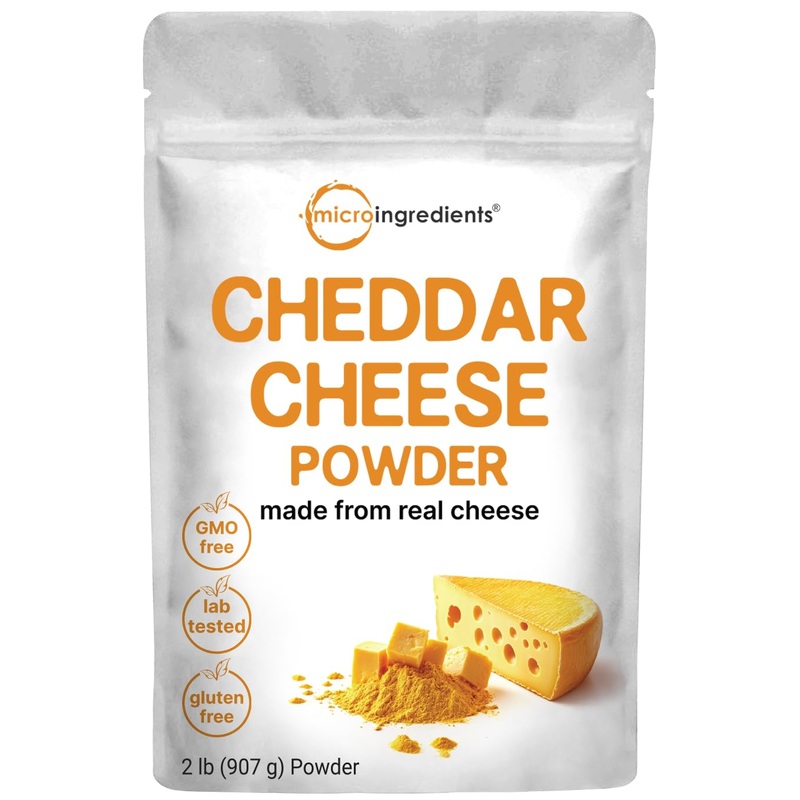 Cheddar Cheese Powder With Whey Protein Concentrate, 2Lbs | Made From Real Raw Cheese | Authentic Sharp Flavor | All Purpose Sea