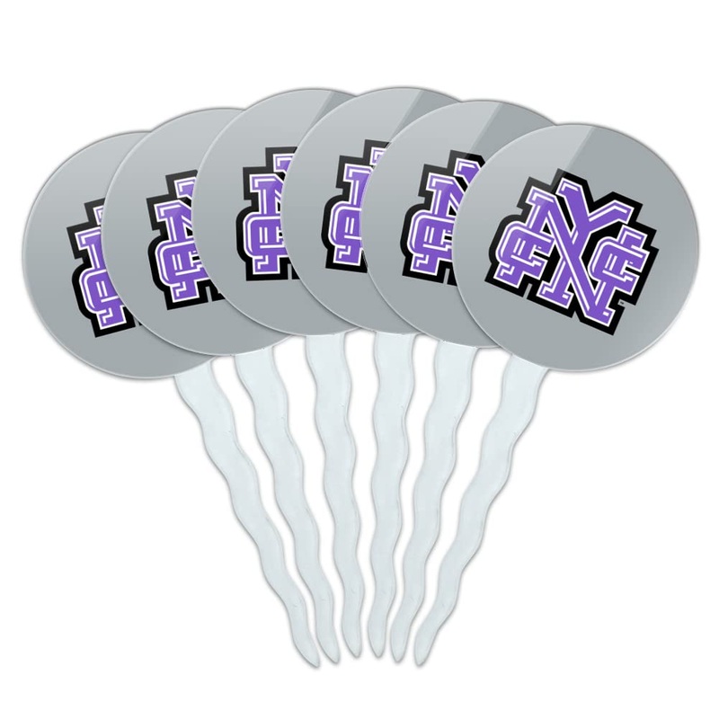 City College Of New York Secondary Logo Cupcake Picks Toppers Decoration Set Of 6