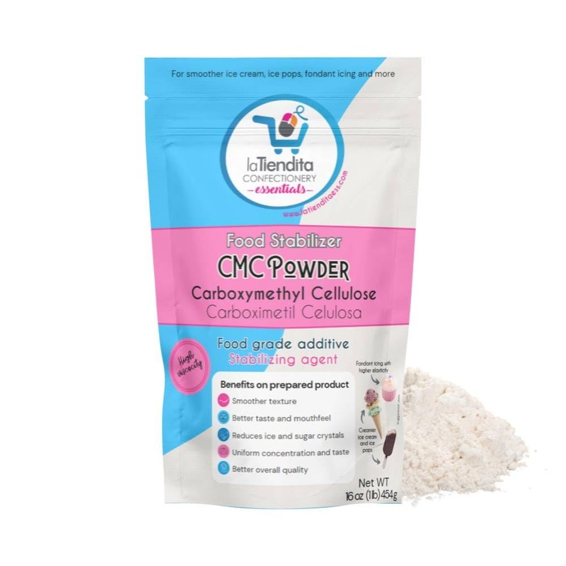 Cmc Powder (1 Lb) – Carboxymethylcellulose – High Viscosity Premium Thickener, Stabilizer And Water Retention Agent La Tiendita