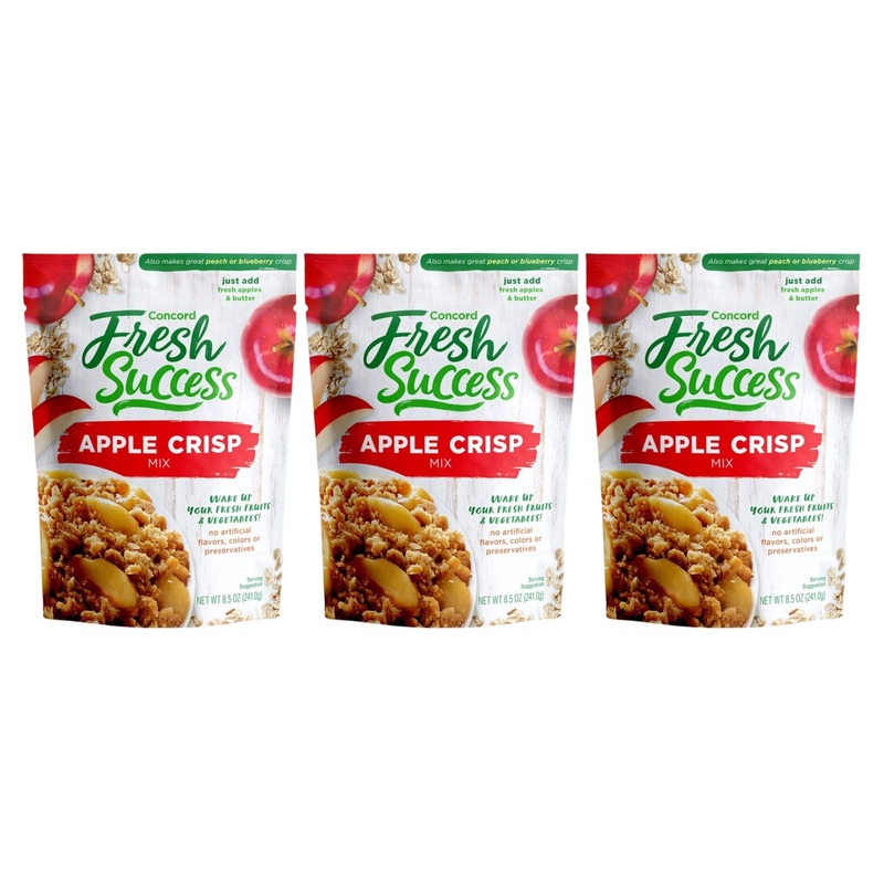 Concord Foods Apple Crisp Mix Easy To Make Dessert With Delicious Ready To Go Ingredients – Sweet, Tender, Fruit Dessert Covered