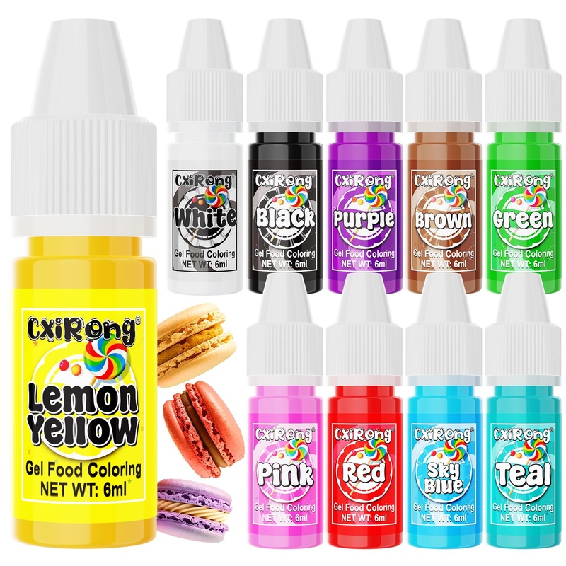 Gel Food Coloring – 10 Colors Concentrated Food Dye, Cake Decorating Supplies Tasteless Food Coloring Gel For Baking, Fondant, C