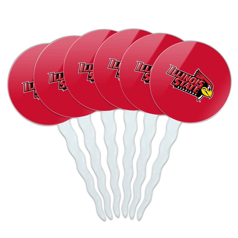 Illinois State Primary Logo Cupcake Picks Toppers Decoration Set Of 6