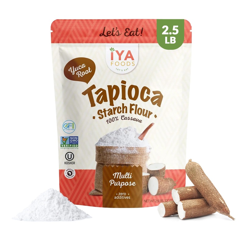 Iya Foods Tapioca Starch Flour – All Purpose Flour, Grain-Free, Non-Gmo & Kosher Verified – Multi Purpose Substitute; Made From