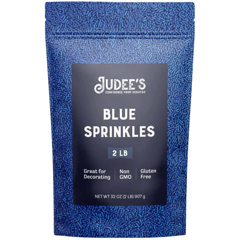 Judee’S Gluten Free Blue Sprinkles 2 Lb – Gluten-Free And Nut-Free – Brighten Up Your Baked Goods – Great For Cookie And Cake De