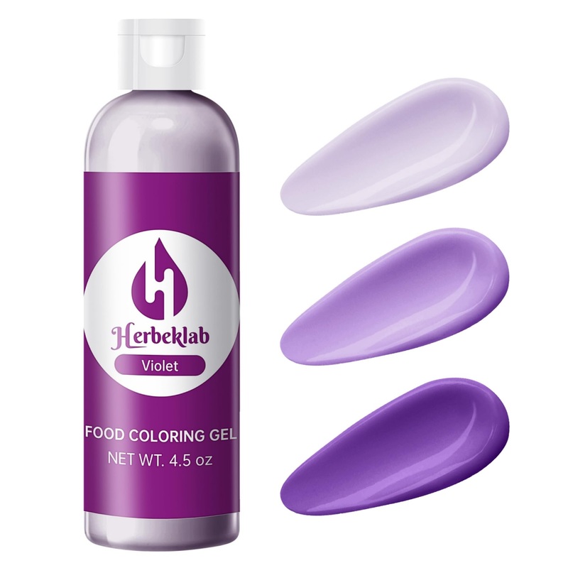 Purple Food Coloring Gel 4.5 Oz Professional Grade Purple Food Dye Concentrated Violet Gel Food Coloring For Icing Baking Cake D