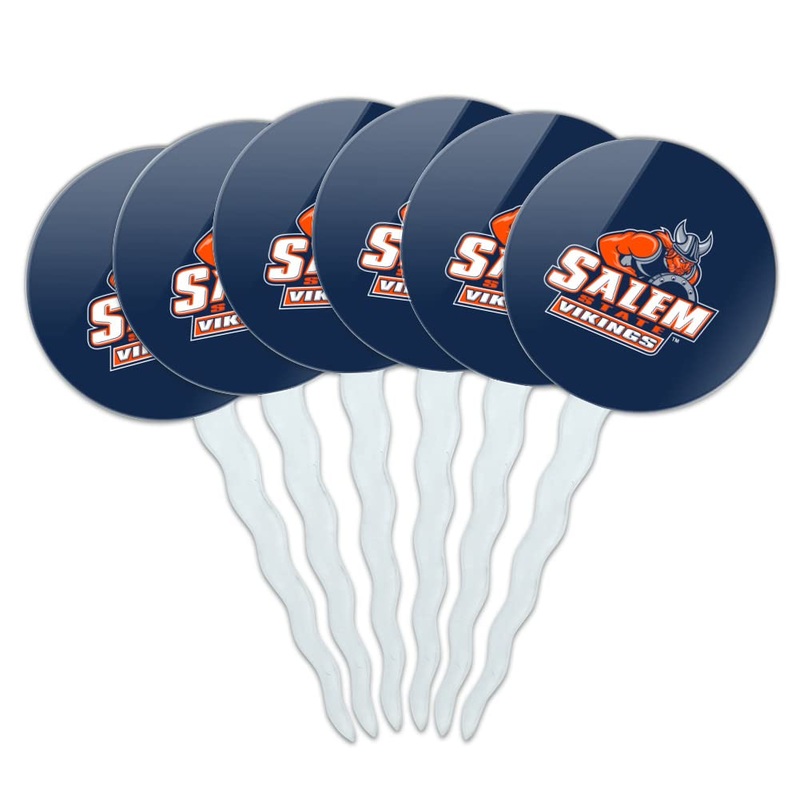 Salem State University Primary Cupcake Picks Toppers Decoration Set Of 6