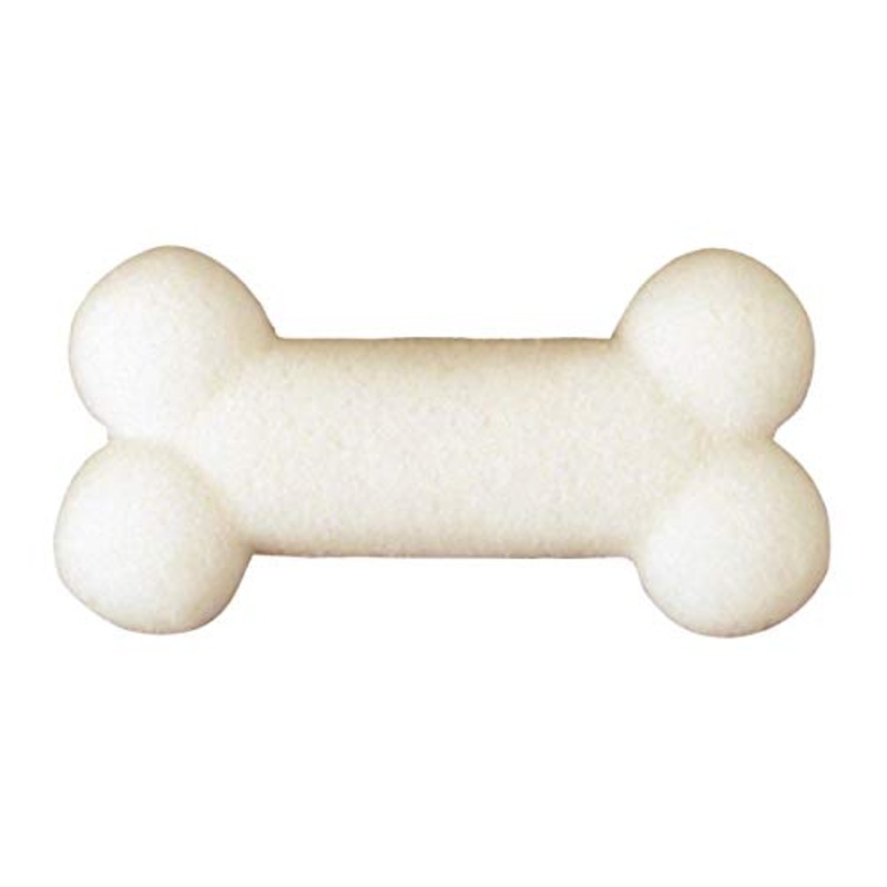 White Dog, Cat Or Animal Bone Edible Sugar Cake Toppers, 12 Count
