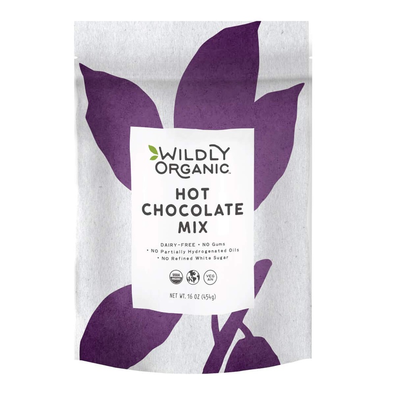 Wildly Organic Hot Chocolate Mix – 16 Oz, 1 Lb Bag – Organic, Vegan, Raw Cacao, Fair Trade, Dairy-Free, Gluten-Free – 3 Ingredie