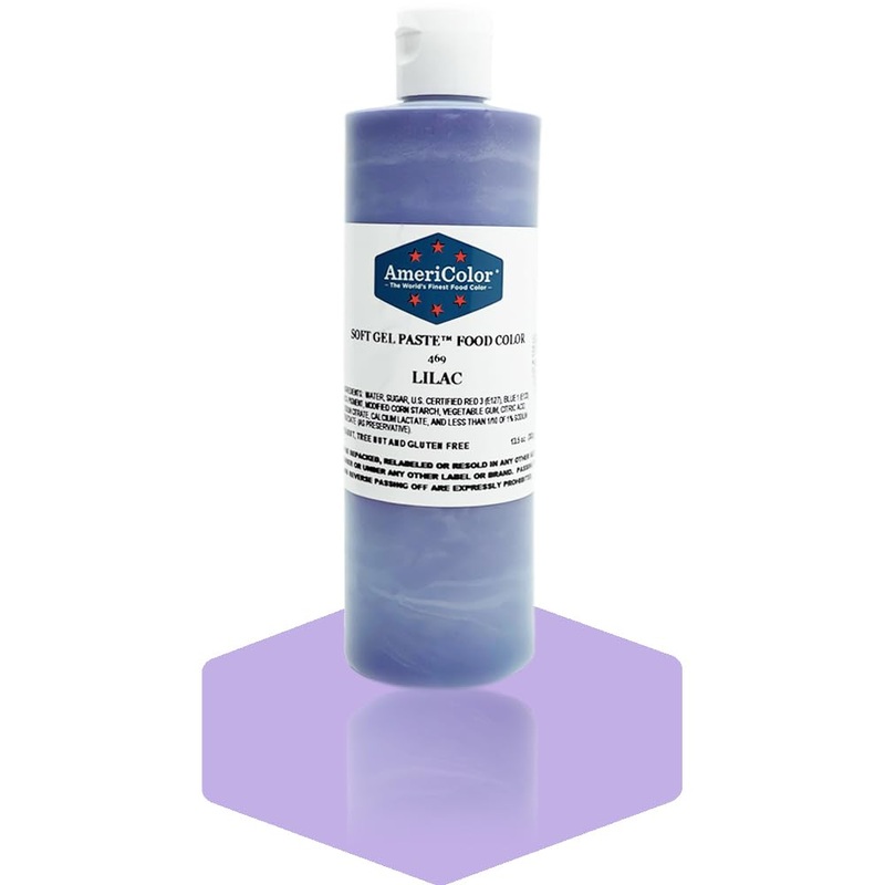 Americolor, Lilac, 13.5 Ounce Bottle, Soft Gel Paste Food Color