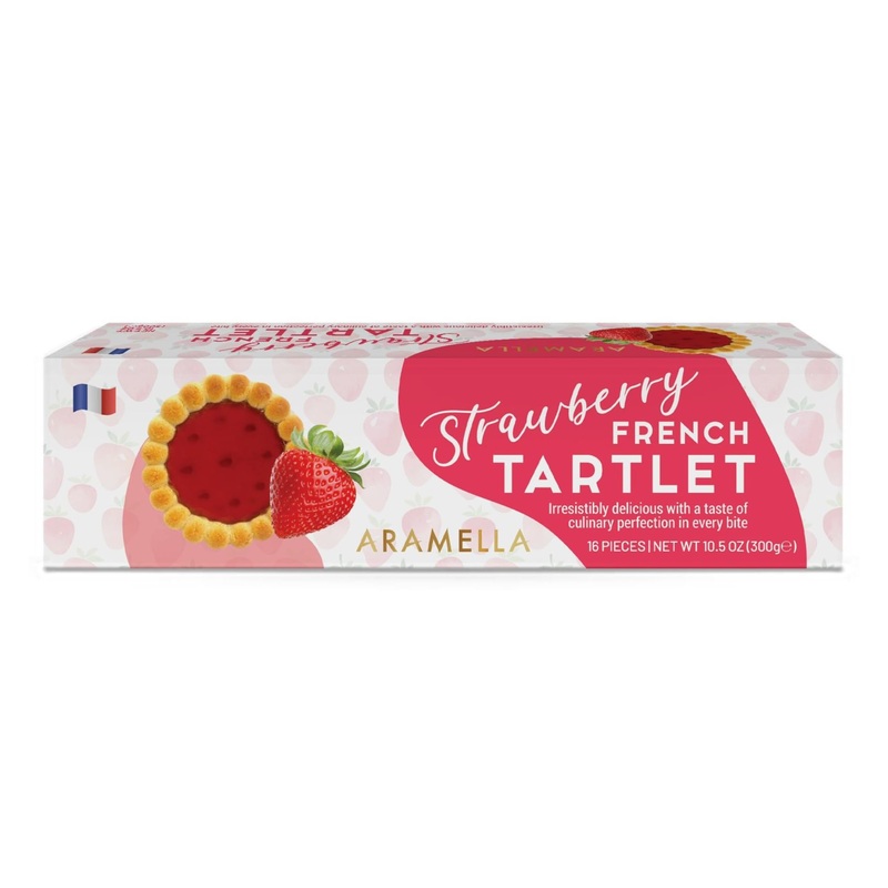 Aramella Strawberry French Tartlet (16 Pieces / 300G / 10.5Oz)