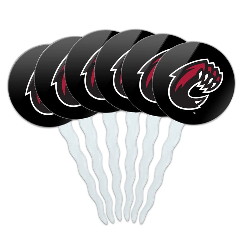 Central Washington University Secondary Logo Cupcake Picks Toppers Decoration Set Of 6