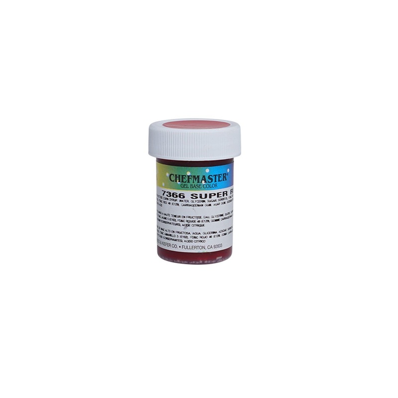 Chefmaster Super Red Gel Food Coloring | Vibrant Color | Professional-Grade Dye For Icing, Frosting, Fondant | Baking & Decorati
