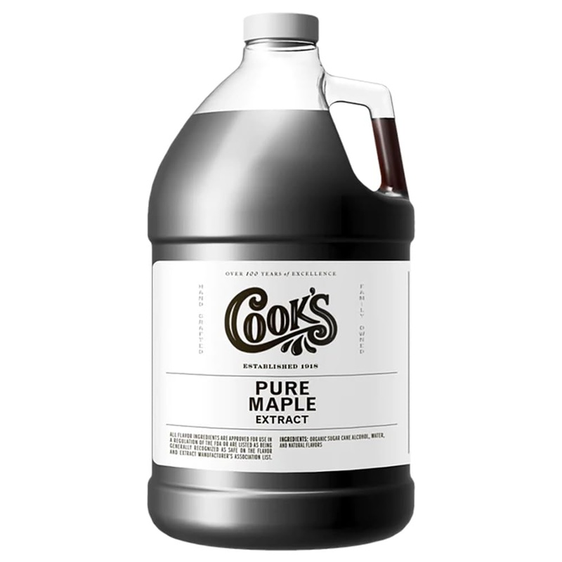 Cook’S, Pure Maple Extract, All Natural Premium Maple Sap From Vermont’S Finest Maple Trees, 128 Oz (1 Gallon)
