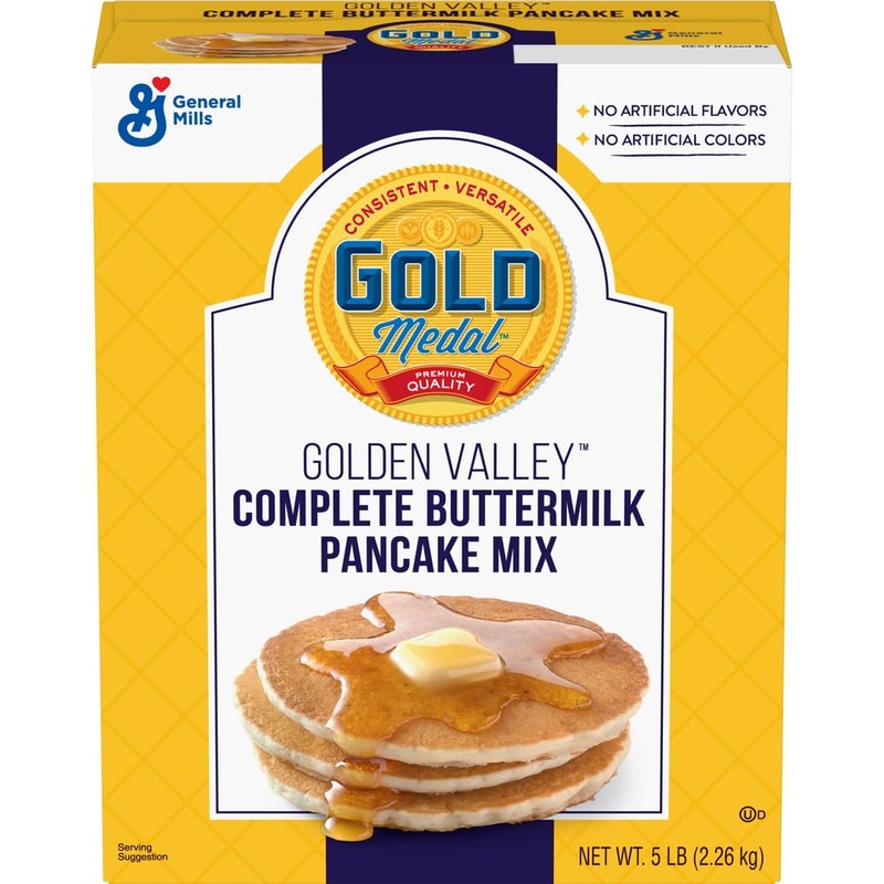 Gold Medal Golden Valley Complete Buttermilk Pancake Mix, 5 Lb Box (Pack Of 6)