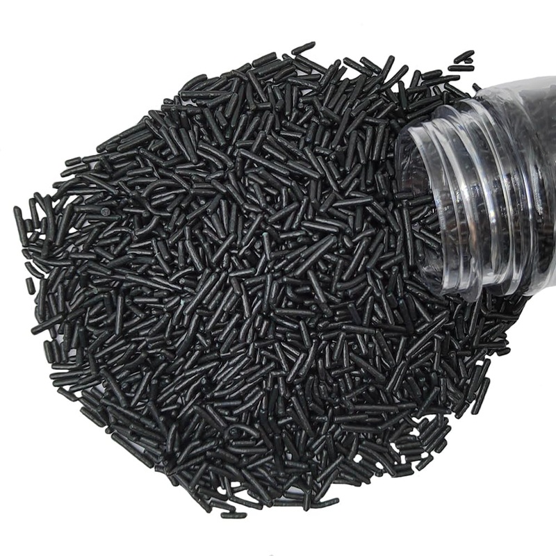 Homankit Black Jimmies Sprinkles Edible Sprinkle Candy Soft Jimmies Toppings For Ice Cream, Cupcake, Cake, Cookie, Dessert Decor