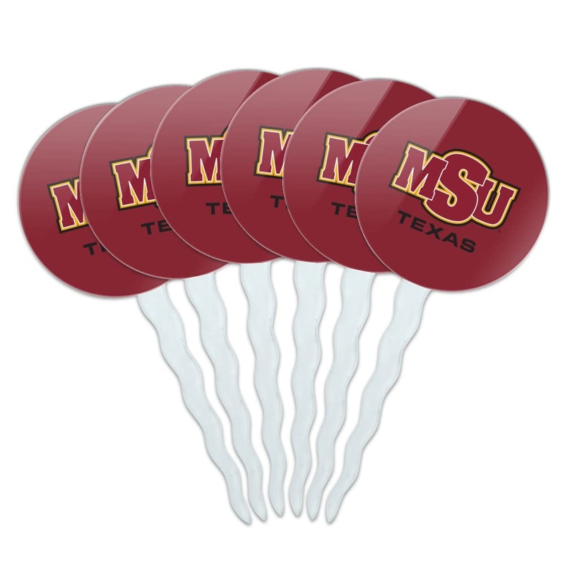 Midwestern Sate Primary Logo Cupcake Picks Toppers Decoration Set Of 6