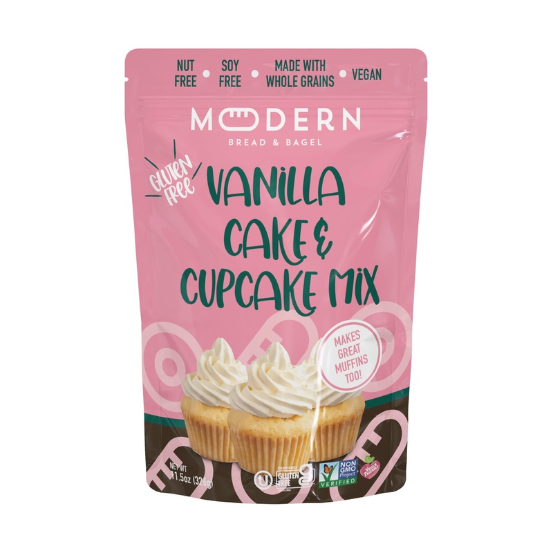 Modern Bread & Bagel Gluten-Free Vanilla Cake, Cupcake & Muffin Mix | Certified Gluten Free | Nut Free | Non-Gmo | Vegan Friendl