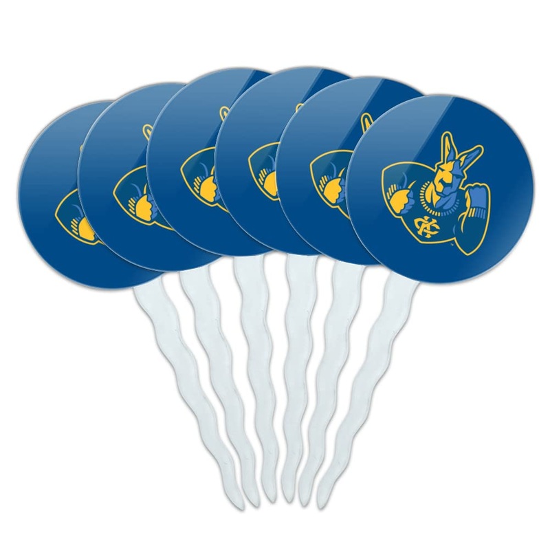 University Of Missouri – Kansas City Primary Logo Cupcake Picks Toppers Decoration Set Of 6
