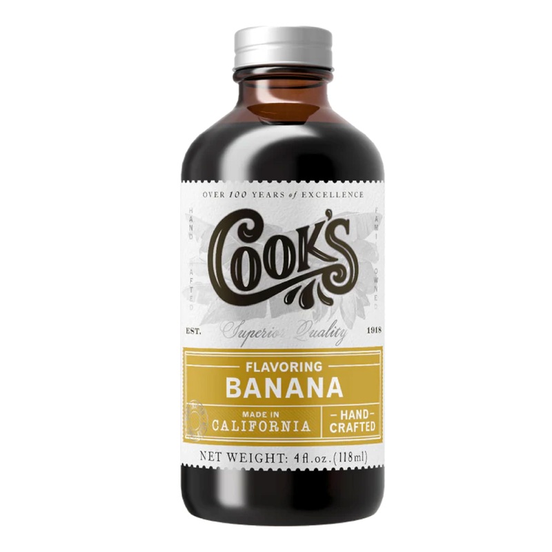 Cook’S, Banana Flavoring For Baking, Candies, Beverages And Ice Cream, 4 Oz