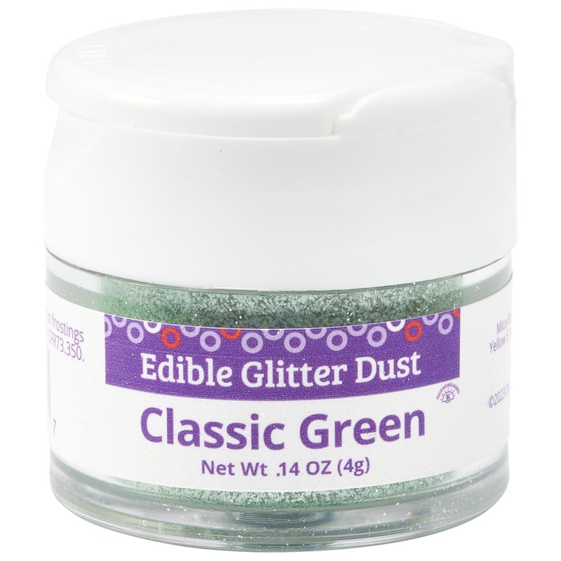 Decopac Edible Glitter Dust | Classic Green | Edible Sparkle Powder For Cake Decorating, Cakes, Cupcakes, Cookies, And Donuts –