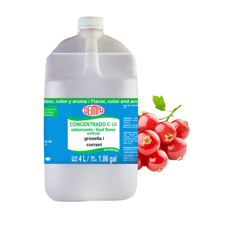 Deiman Artificial Food Flavoring Currant Concentrate E-15 (1.06 Gal)