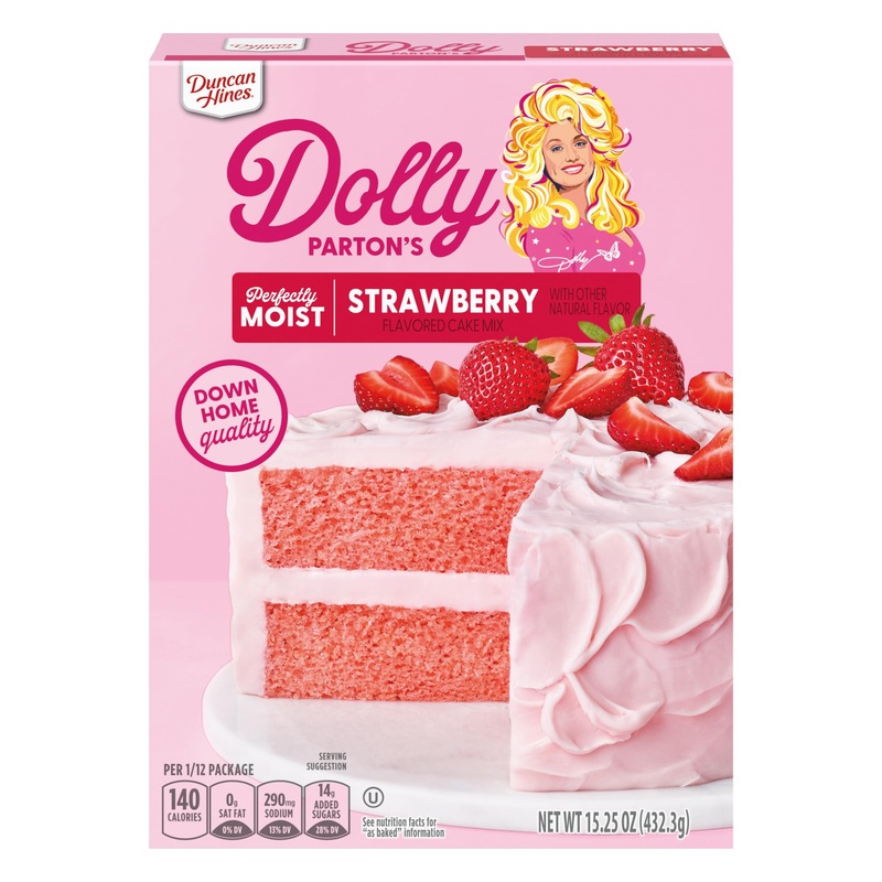 Duncan Hines Dolly Parton’S Strawberry Flavored Cake Mix, 15.25 Oz.