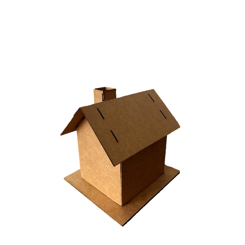 Gingerbread House Kit (Cardboard) – Pack Of 5 – Small Size – Designed & Made In The Usa – Christmas Holiday Craft For Home, Clas