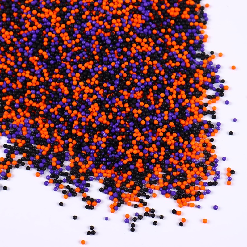 Halloween Nonpareils Sprinkles For Cake Decorations 7Ounce Black Purple Orange Edible Sprinkles Mix For Cupcake Toppers Cookie I