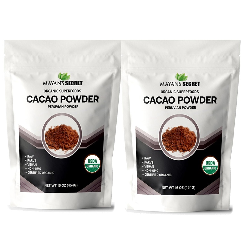 Mayans Secret – Raw Cacao Powder Organic Unsweetened Non-Gmo, Keto, Vegan, Gluten-Free | Rich Dark Cocoa Powder For Hot Chocolat