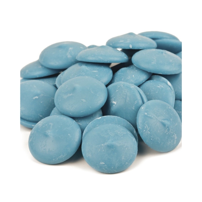 Merckens Coating Wafers, Blue Color, 1 Pound Package, Melting Chocolate