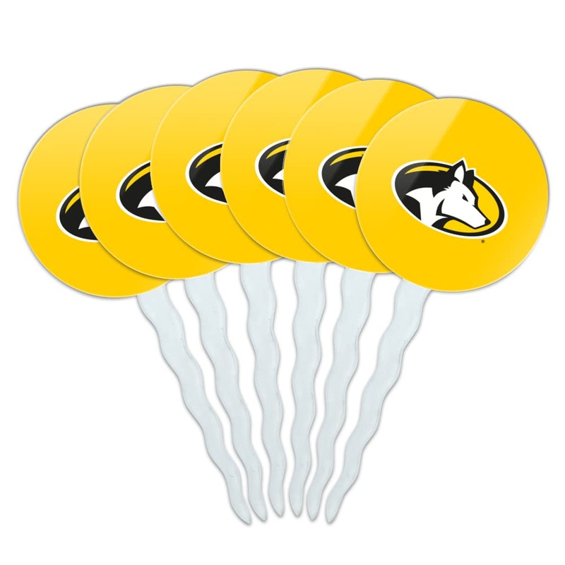 Michigan Tech Primary Logo Cupcake Picks Toppers Decoration Set Of 6