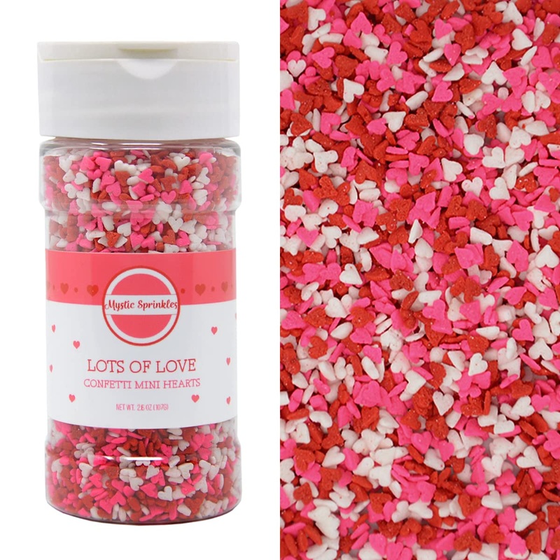 Mystic Sprinkles Valentine’S Day Sprinkle Mixes (Lots Of Love Mini Hearts 2.6Oz)