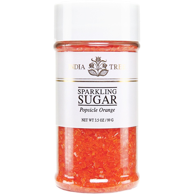 Nature’S Colors, Orange , Sugar Sprinkles For Baking And Decorating, Small , 3.5 Oz Jar (Pack Of 1)
