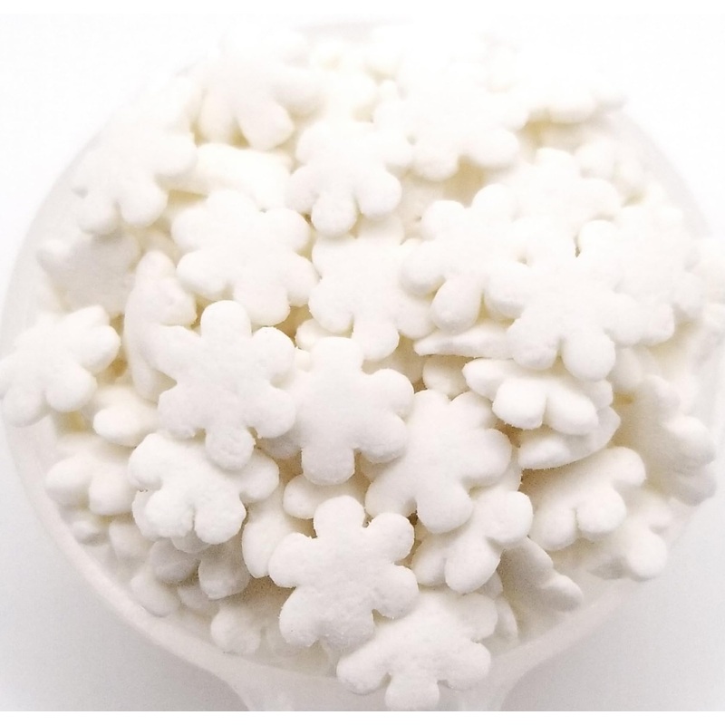 Ncs White Christmas Snowflakes Edible Sprinkles, 8 Ounces, Great For Cupcakes, Cookies, Cakes, Cakes Pops