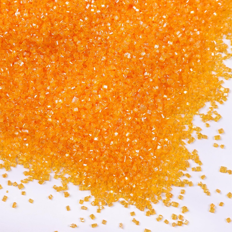 Orange Sanding Sugar For Baking Edible Sparkling Sprinkles Coarse Sugar Crystals For Easter Cake Decoration Cookie Cupcake Toppe