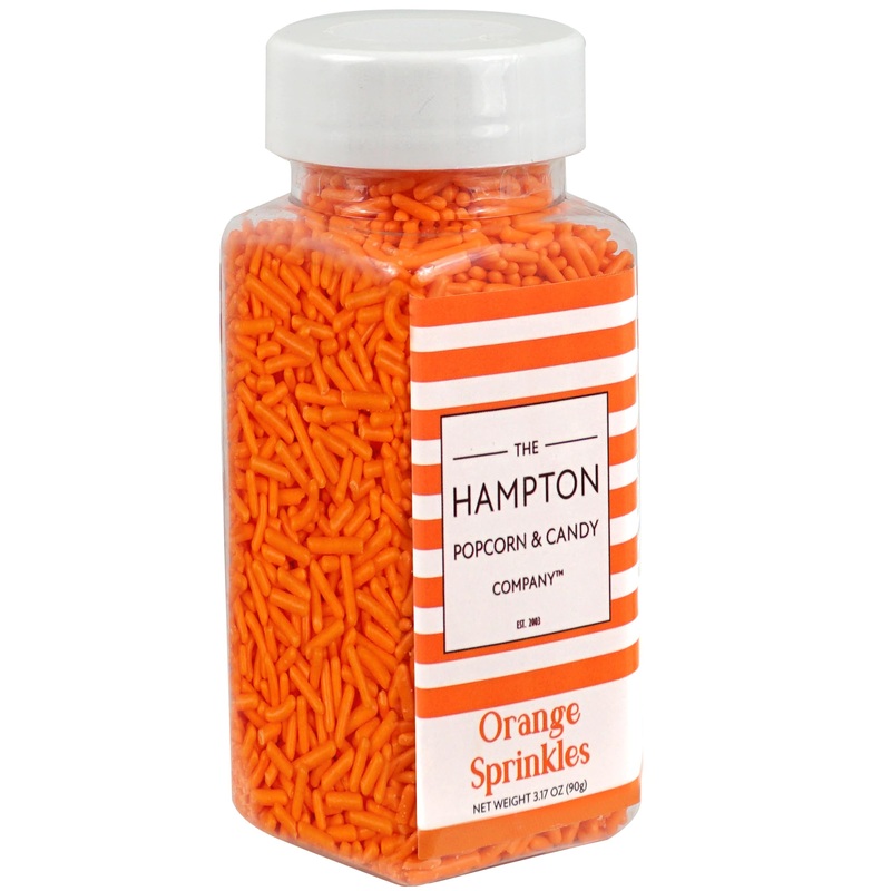 Orange Sprinkles Jimmies 3.17 Oz, Sprinkles For Cake Decorating, Cake Sprinkles, Sprinkles For Baking, Ice Cream & More, The Ham