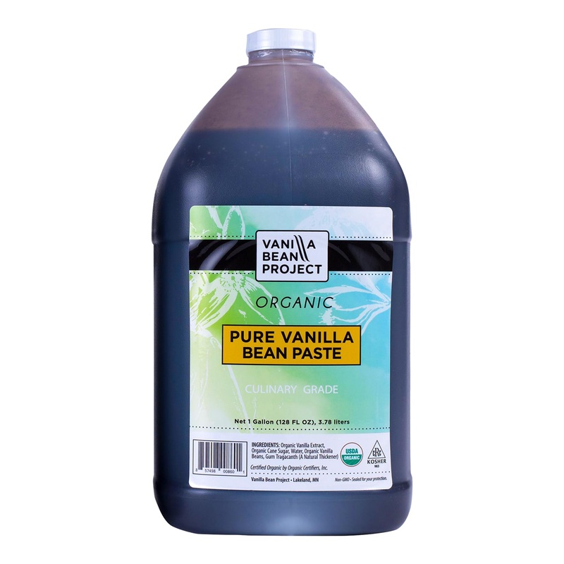 Organic Vanilla Bean Paste | Baking Necessity | Pure Vanilla For Cooking | Vanilla Bean Project | 1 Gallon